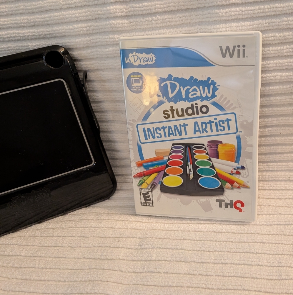 U Draw Instant Studio Wii Game, Manual and Tablet